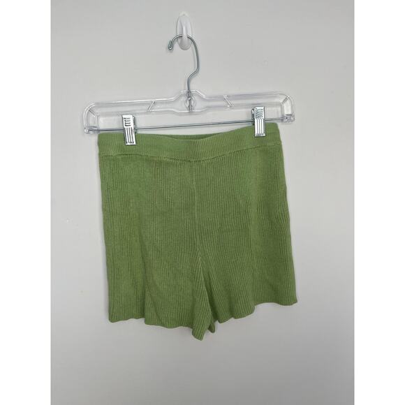 Callahan‎ Knitwear Two Piece Set Women S Ribbed Green Button Top Shorts - Picture 8 of 11
